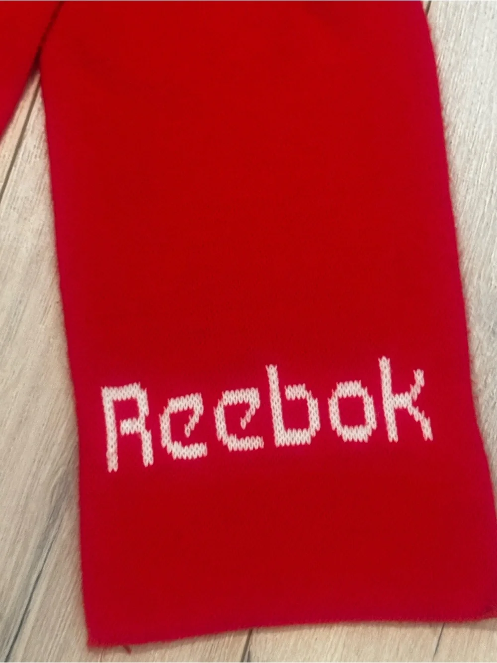 Women’s Reebok Red Knit Logo Scarf